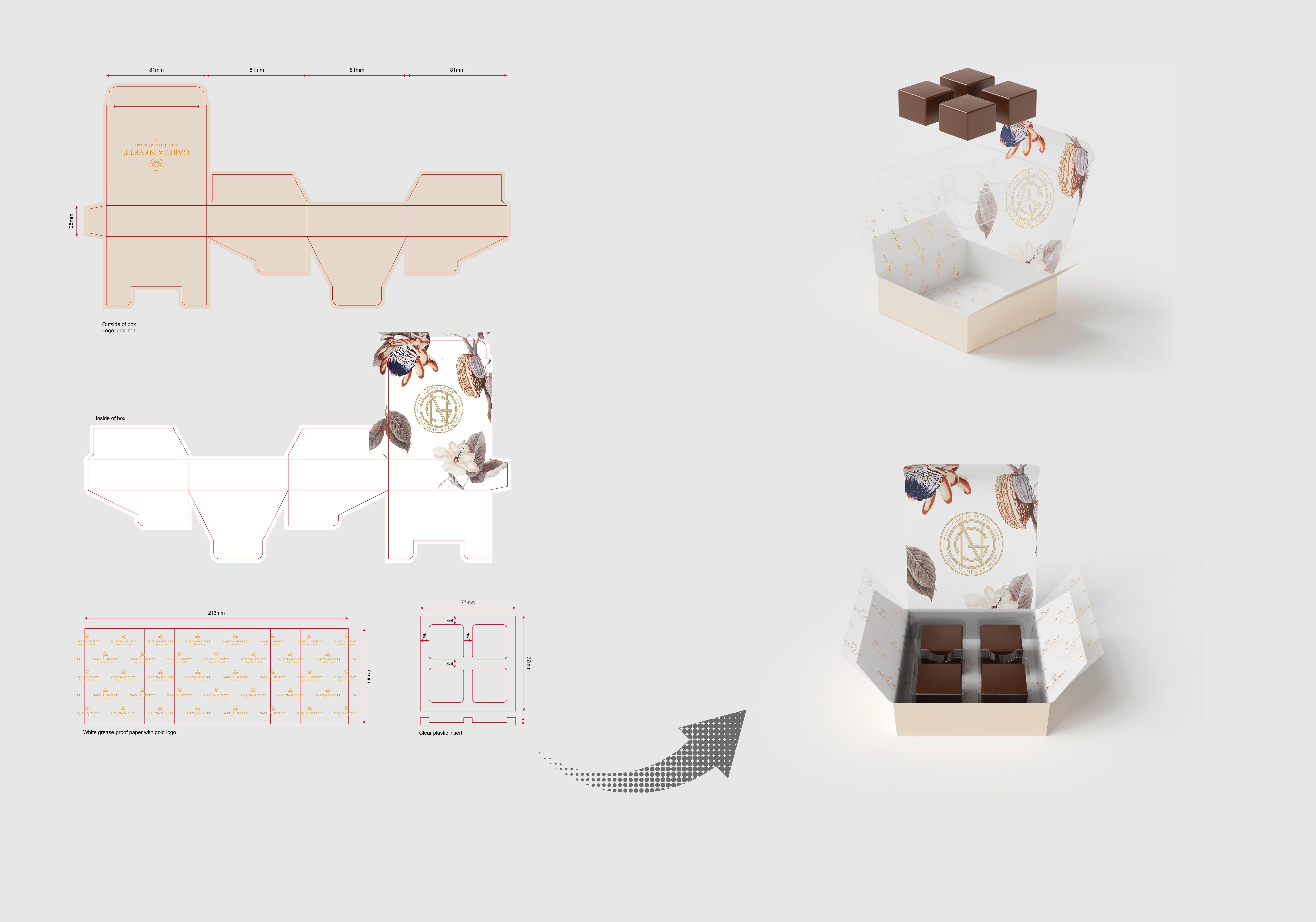 Garcia Nevett chocolate box packaging